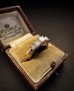 Anello  con  Diamanti  taglio  Principessa 